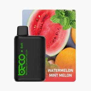 Fresh watermelon slice, Beco Soft 6000 watermelon flavor, vibrant juicy watermelon, lush ice vape - BECO Soft 6000 Puffs, Available With Vape Emirates.