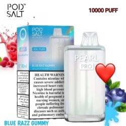 Pod Salt Pearl Pro 10000 Puffs blue razz gummy Pod Salt Pearl Pro 10000 Puffs blue razz gummy