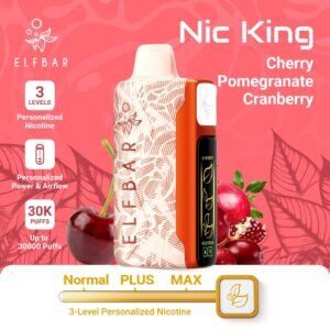 Elf Bar Nic King 30000 Puffs cherry pomegranate cranberry