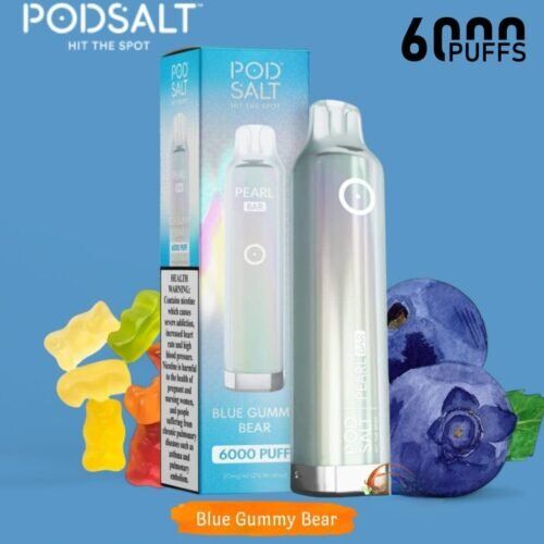 POD SALT Pearl Bar 6000 Puffs blue gummy bear POD SALT Pearl Bar 6000 Puffs blue gummy bear