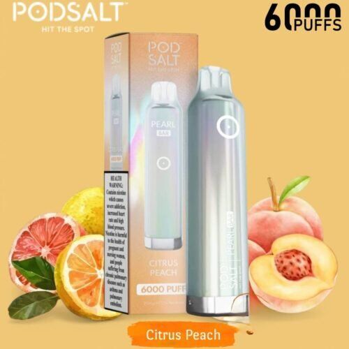 POD SALT Pearl Bar 6000 Puffs citrus peach POD SALT Pearl Bar 6000 Puffs citrus peach