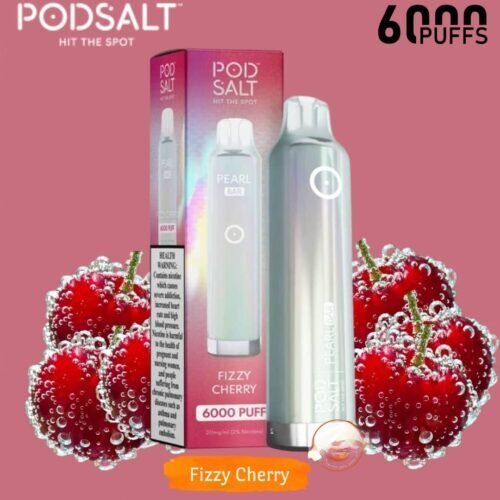 POD SALT Pearl Bar 6000 Puffs fizzy cherry POD SALT Pearl Bar 6000 Puffs fizzy cherry ice