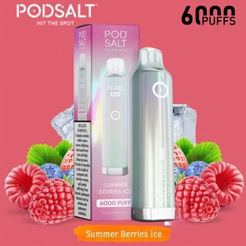 POD SALT Pearl Bar 6000 Puffs summer berry ice POD SALT Pearl Bar 6000 Puffs summer berry ice