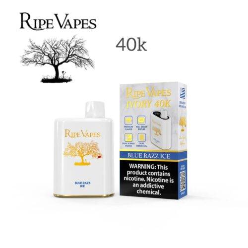 Ripe Vapes IVORY 40000 Puffs blue razz ice Ripe Vapes IVORY 40000 Puffs blue razz ice