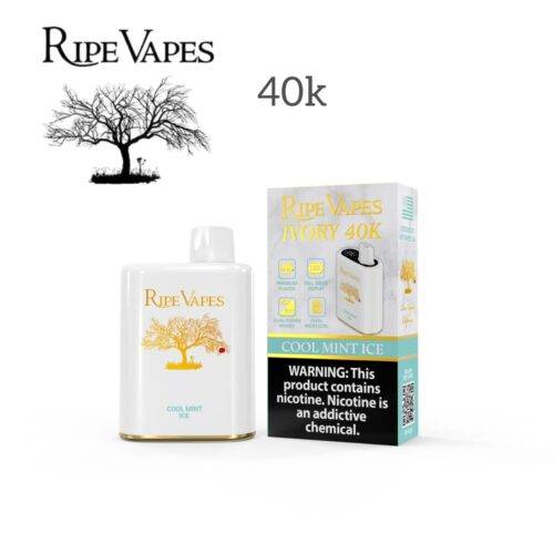 Ripe Vapes IVORY 40000 Puffs cool mint ice Ripe Vapes IVORY 40000 Puffs cool mint ice