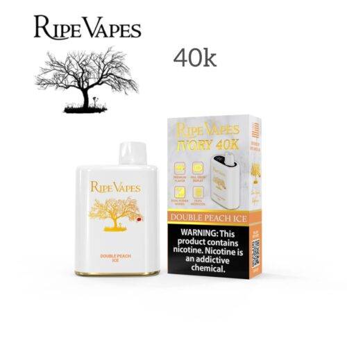 Ripe Vapes IVORY 40000 Puffs double peach ice Ripe Vapes IVORY 40000 Puffs double peach ice