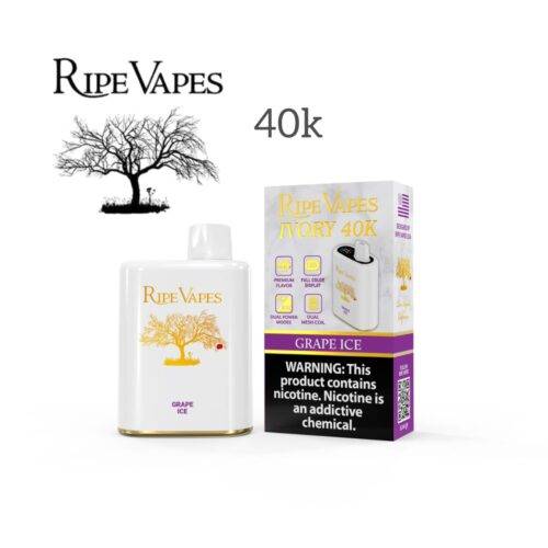 Ripe Vapes IVORY 40000 Puffs grape ice Ripe Vapes IVORY 40000 Puffs grape ice