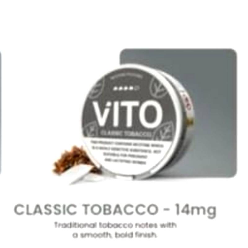 VITO Nicotine Pouches classic tobacco 14mg VITO Nicotine Pouches