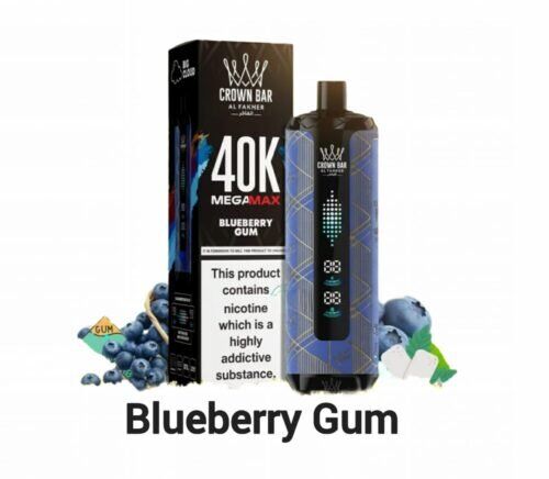 Al Fakher Crown Bar Mega Max 40k Blueberry Gum Al-Fakher-Crown-Bar-Mega-Max-40k-Blueberry-Gum