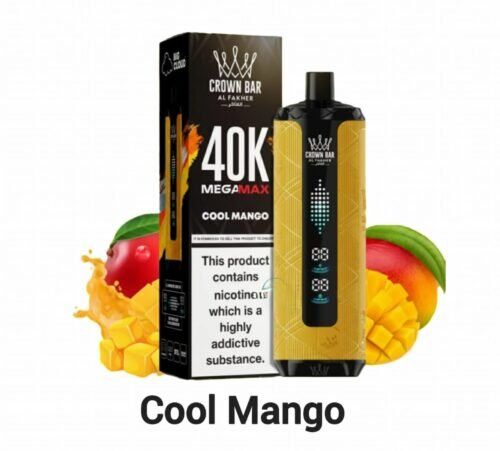 Al Fakher Crown Bar Mega Max 40k Cool Mango Al-Fakher-Crown-Bar-Mega-Max-40k-Cool-Mango