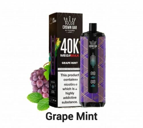 Al Fakher Crown Bar Mega Max 40k Grape Mint Al-Fakher-Crown-Bar-Mega-Max-40k-Grape-Mint
