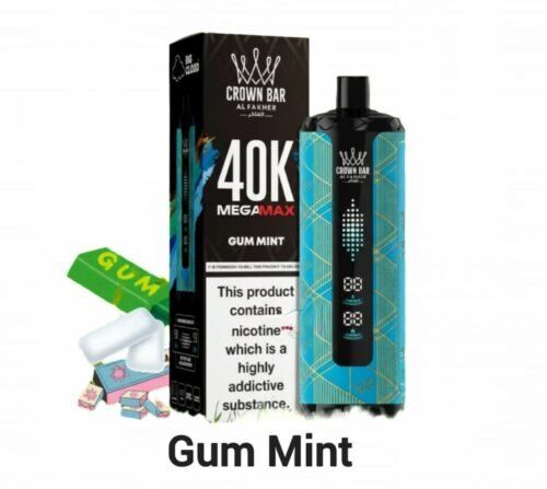 Al Fakher Crown Bar Mega Max 40k Gum Mint Al-Fakher-Crown-Bar-Mega-Max-40k-Gum-Mint-