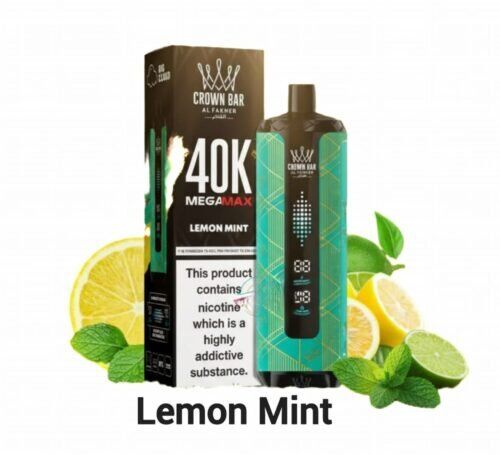 Al Fakher Crown Bar Mega Max 40k Lemon Mint Al-Fakher-Crown-Bar-Mega-Max-40k-Lemon-Mint