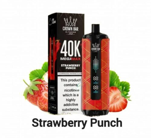 Al Fakher Crown Bar Mega Max 40k Strawberry Punch Al-Fakher-Crown-Bar-Mega-Max-40k-Strawberry-Punch